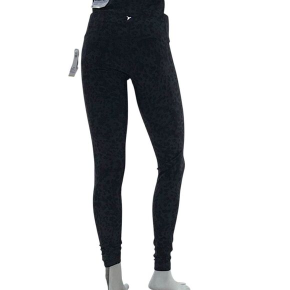 NWT Old Navy S Powersoft Leopard Leggings Extra High Rise Athleisure Gymcore - Picture 4 of 14